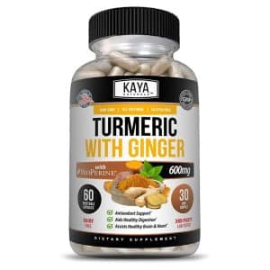 CURCUMA CON JENGIBRE, 600 MG, 60 CAPSULAS