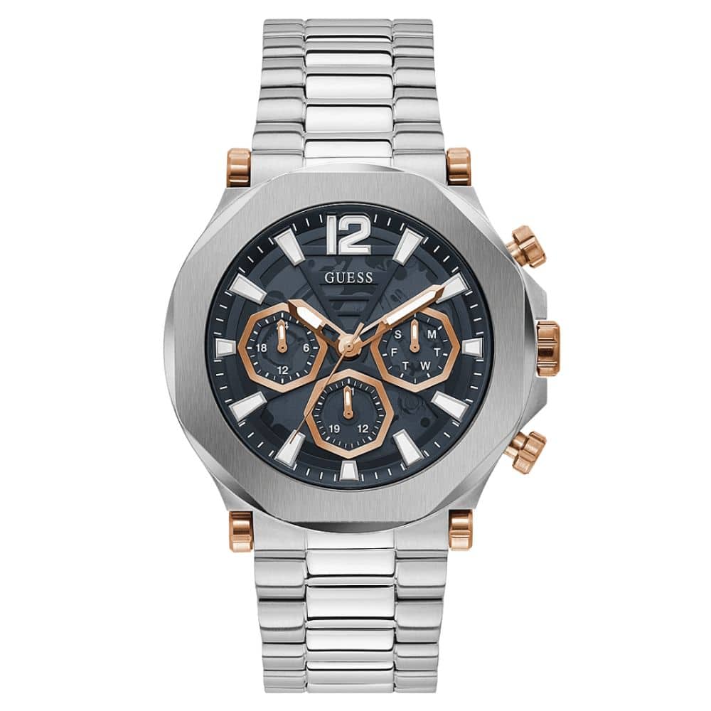 GUESS MEN´S SILVER TONE STAINLES STELL Watch GGS BOUTIQUE