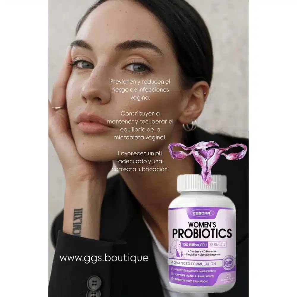 Probioticos Para Mujer 90 Capsulas Vegetales, 100 BILLONES CFU 32 CEPAS - Imagen 6