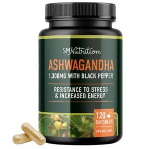 ASHWAGANDHA 1300 Mg, 120 Capsulas.