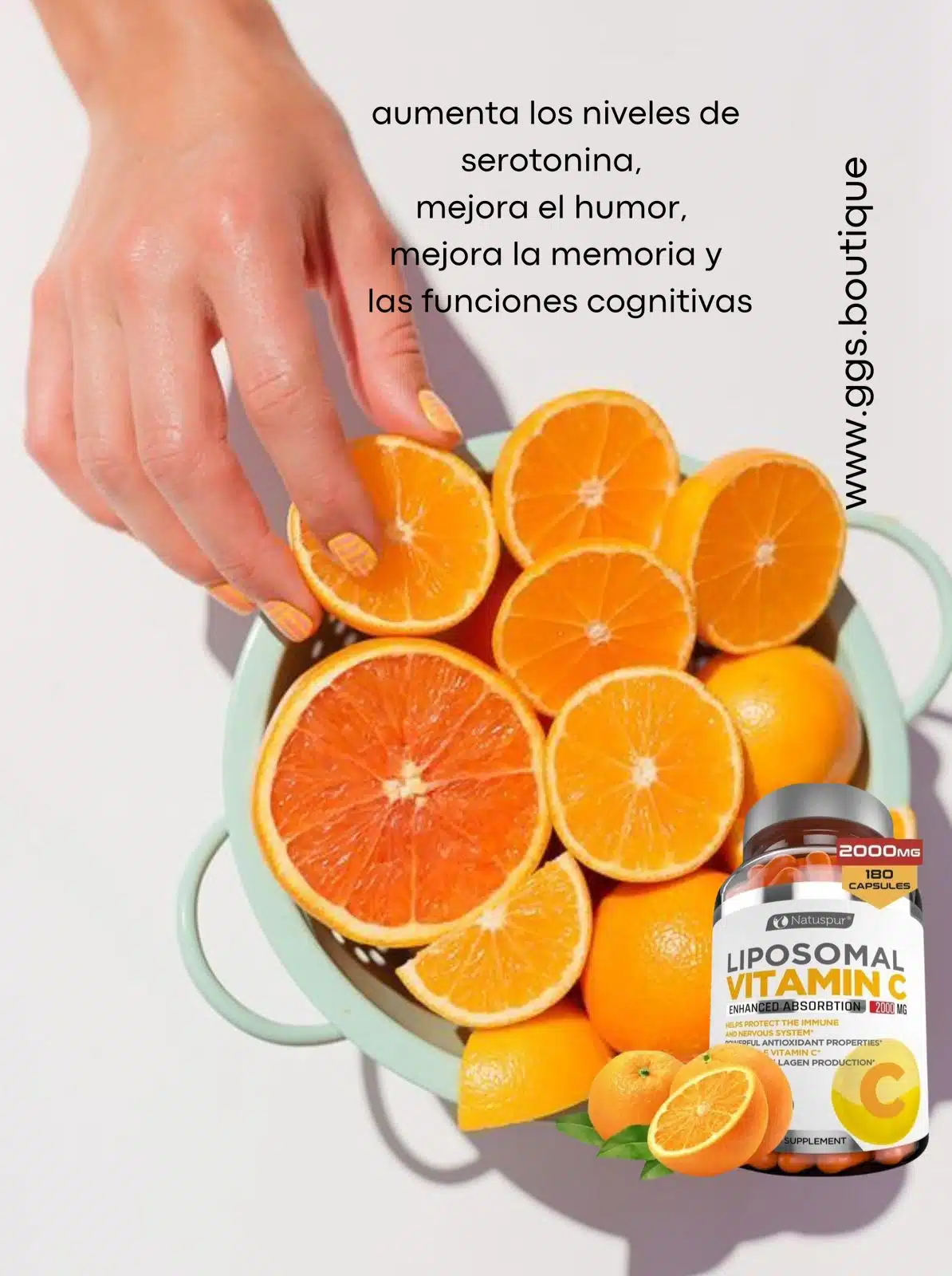 VITAMINA C LIPOSOMA, 2000 MG, 180 Capsulas - Imagen 8