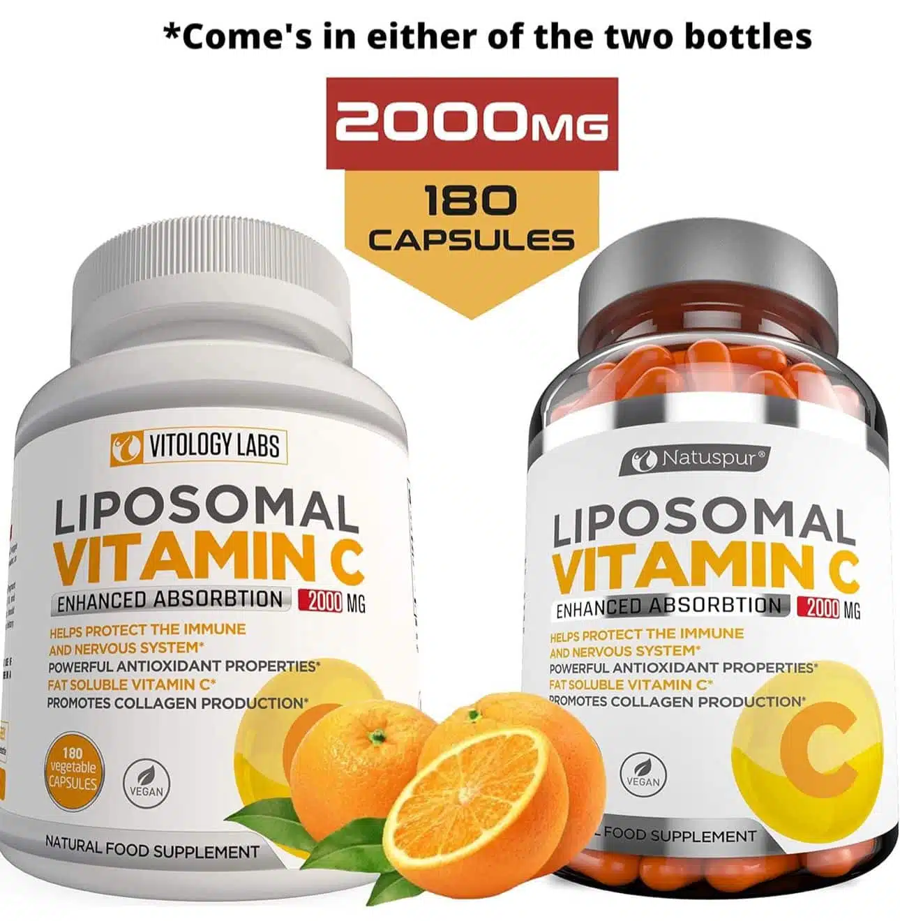 VITAMINA C LIPOSOMA, 2000 MG, 180 Capsulas - Imagen 11