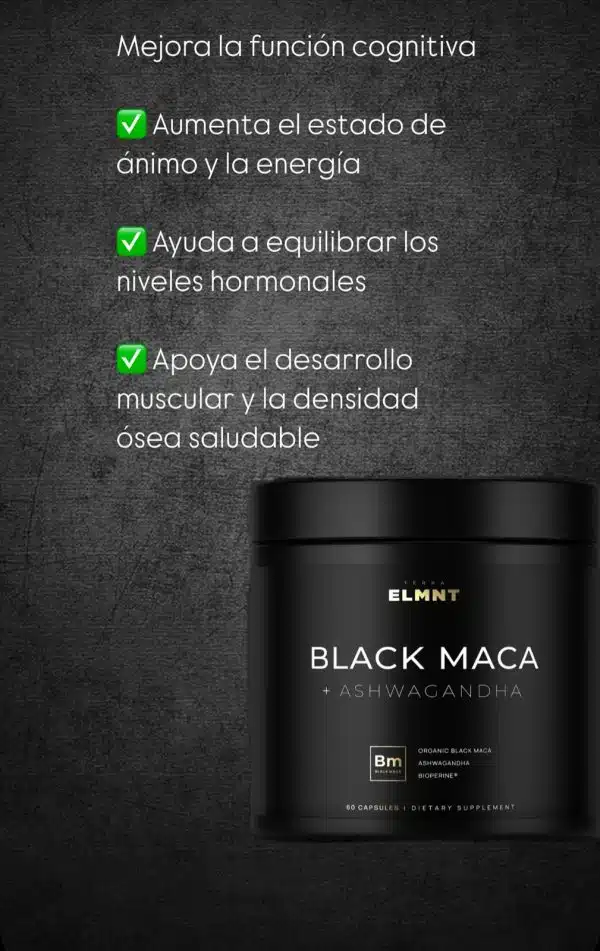 ORGÁNICA MACA Y ASHWAGANDHA EXTRA FUERTE 60 Capsulas - Imagen 7