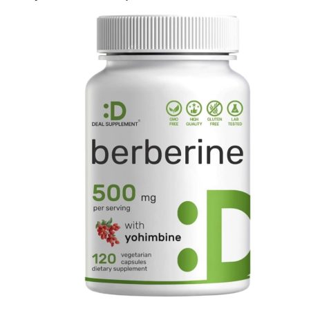 BERBERINA, 500 Mg, 120 Capsulas