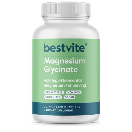 GLICINATO DE MAGNESIO 400Mg, 240 Capsulas.