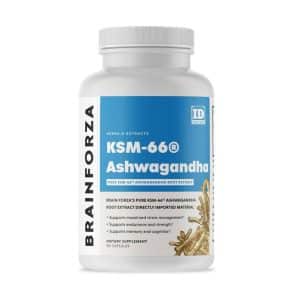 ASHWAGANDHA KSM-66 EXTRACTO DE RAIZ PURO ORGANICO, 90 capsulas