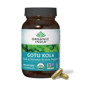 ORGANIC INDIA, GOTU KOLA, 90 capsulas vegetales