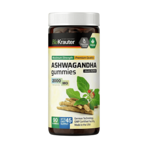 GOMITAS DE ASHWAGANDHA, 2000 Mg, 90 Capsulas