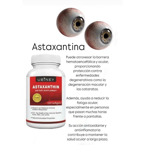 ASTAXANTINA 12Mg, 120 Capsulas - Imagen 15