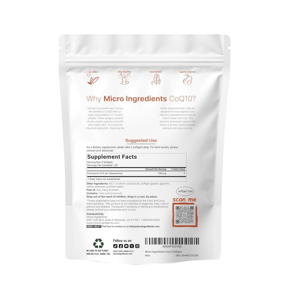 CoQ10 100 Mg, 240 Capsulas - Imagen 5