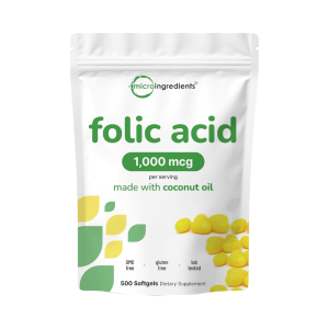 ACIDO FOLICO, 1000MCG, 500 Capsulas