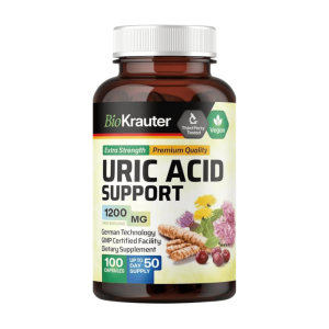 CAPSULAS DE APOYO DE ACIDO URICO 1200 MG, 100 Capsulas