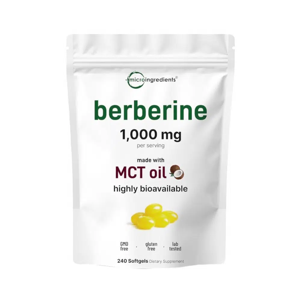 BERBERINA 1000 MG CON ACEITE MCT, 240 Capsulas