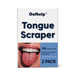 RASPADORES DE LENGUA DE ACERO INOXIDABLE – LIMPIADOR LINGUAL PARA Adultos y Niños