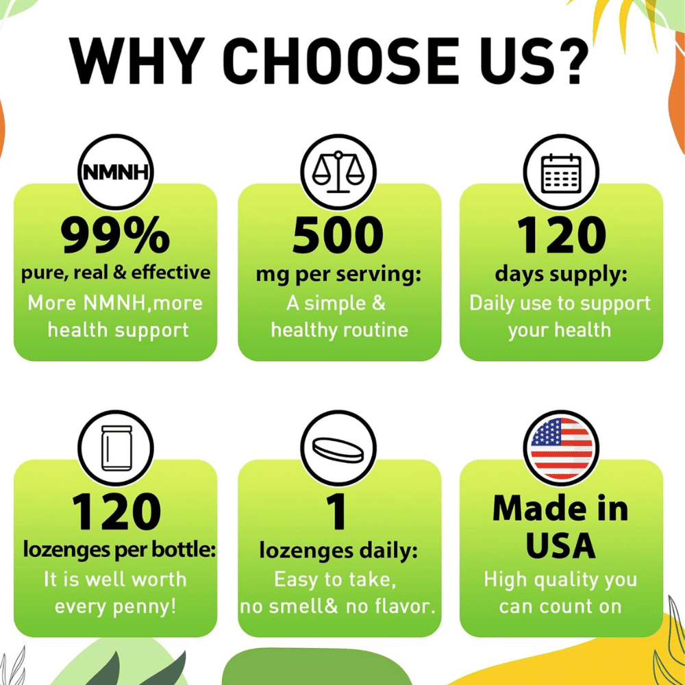 NMNH 500 mg, 120 Capsulas - Imagen 6