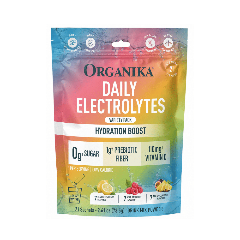 ELECTROLITOS EN POLVO CON VITAMINA C Y FIBRA PREBIÓTICA, 21 Sobres