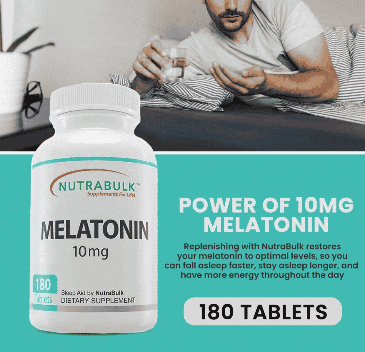 MELATONINA 10 MG, 180 Capsulas - Imagen 2