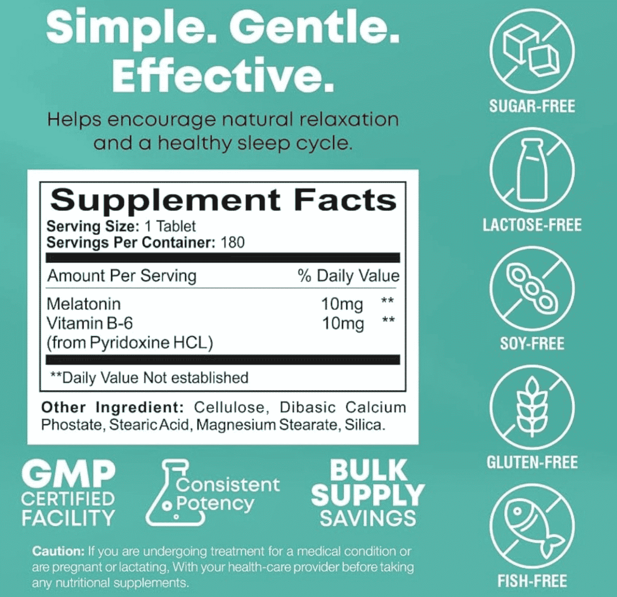 MELATONINA 10 MG, 180 Capsulas - Imagen 5
