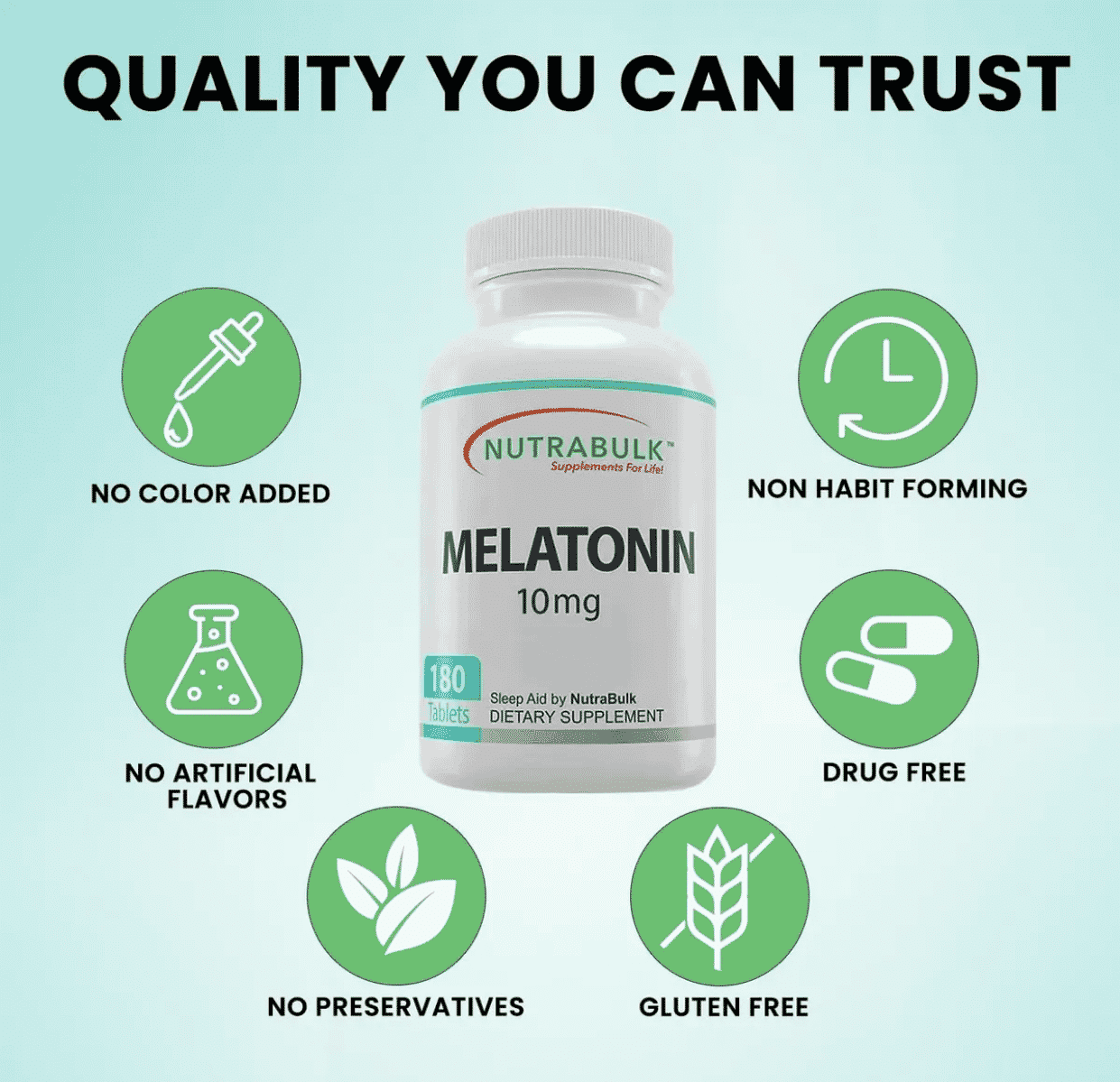 MELATONINA 10 MG, 180 Capsulas - Imagen 3
