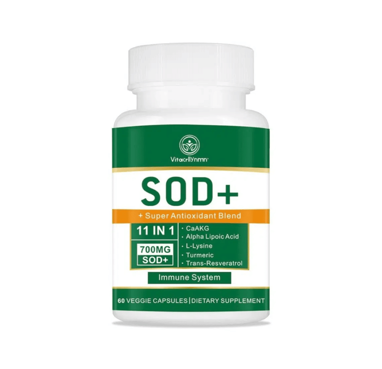 SUPEROXIDO DISMUTASA, 700 Mg, 60 Capsulas