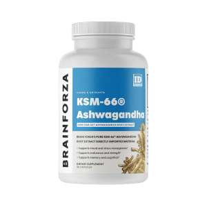 ASHWAGANDHA KSM-66 EXTRACTO DE RAIZ PURO ORGANICO, 90 capsulas