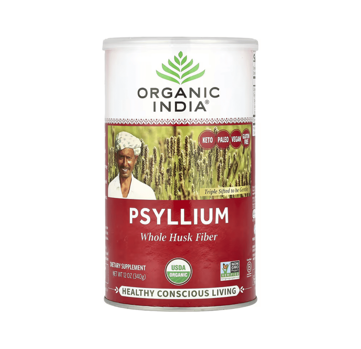 PSYLLIUM POLVO DE HIERBAS, 12 Oz