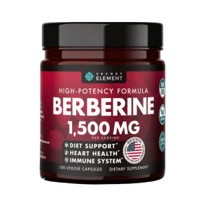 BERBERINA HCL 1500 mg, 180 Capsulas