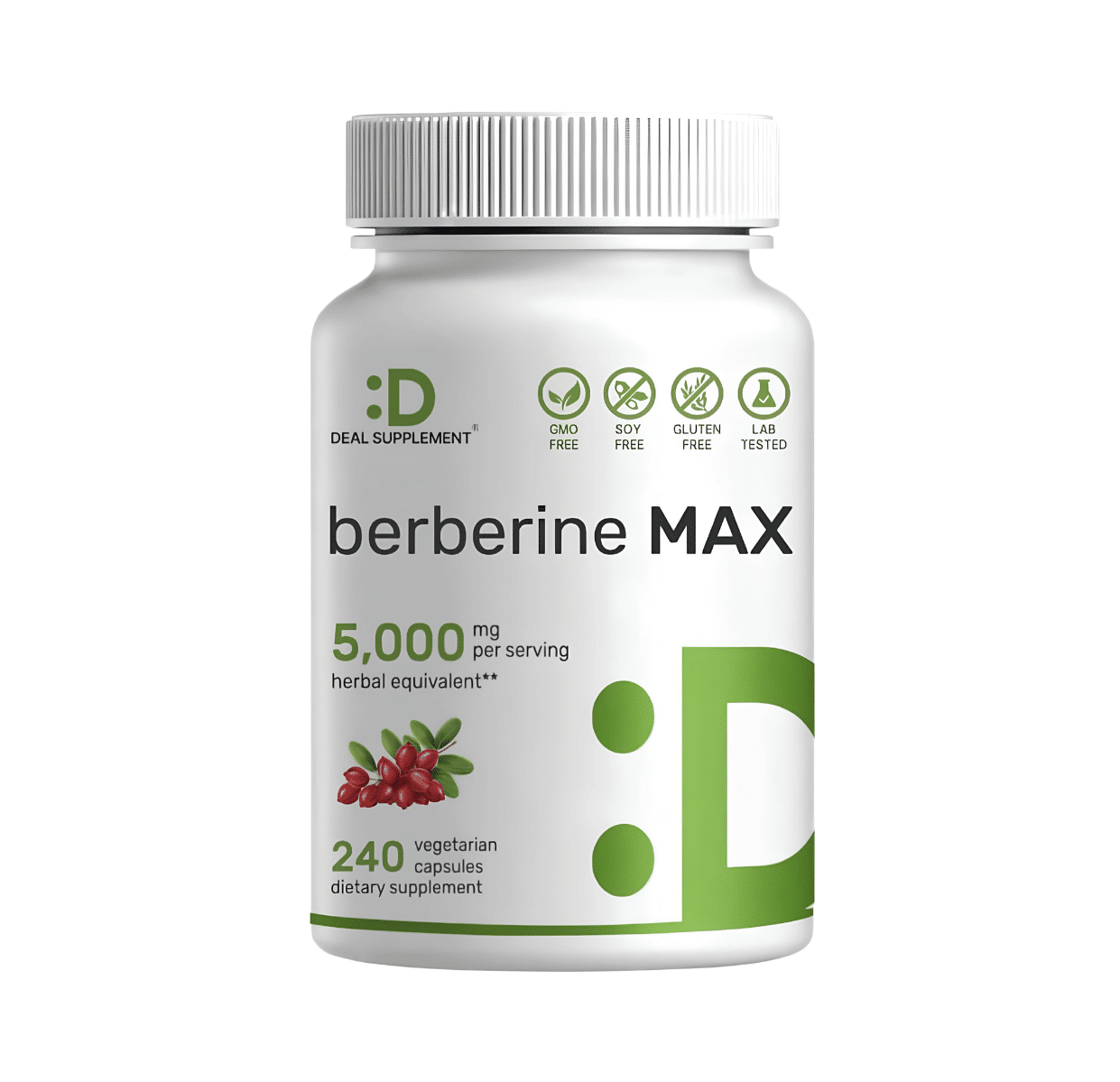 BERBERINA MAX, 5000 Mg, 240 Capsulas