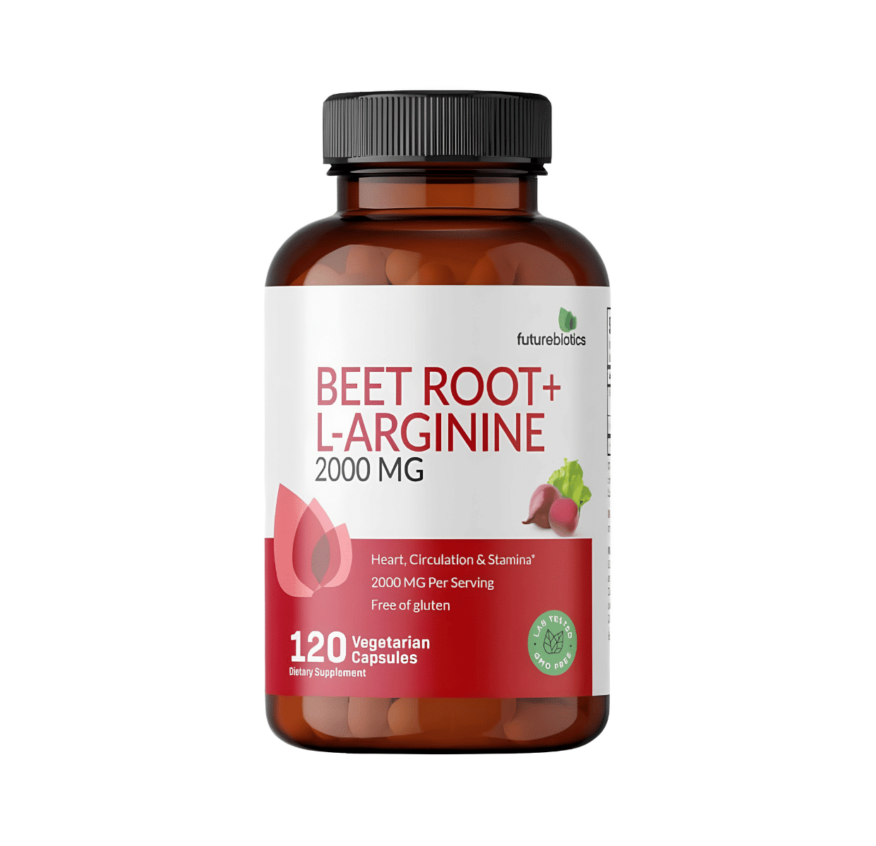 RAIZ DE REMOLACHA+ L-ARGININA 2000 MG, 120 Capsulas Vegetales