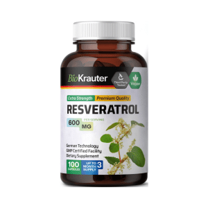 RESVERATROL CALIDAD PREMIUM EXTRA FUERTE 600 mg, 100 capsulas
