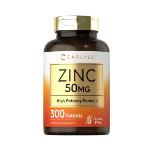 ZINC 50 MG FORMULA DE ALTA POTENCIA 300 Tabletas.