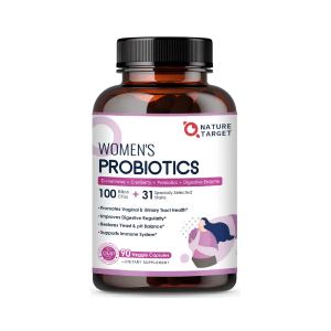 Probioticos Para Mujer, 100 BILLONES CFU, 31 CEPAS, 90 Capsulas Vegetales