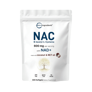 NAC 600 MG CON NAD+, 300 Capsulas
