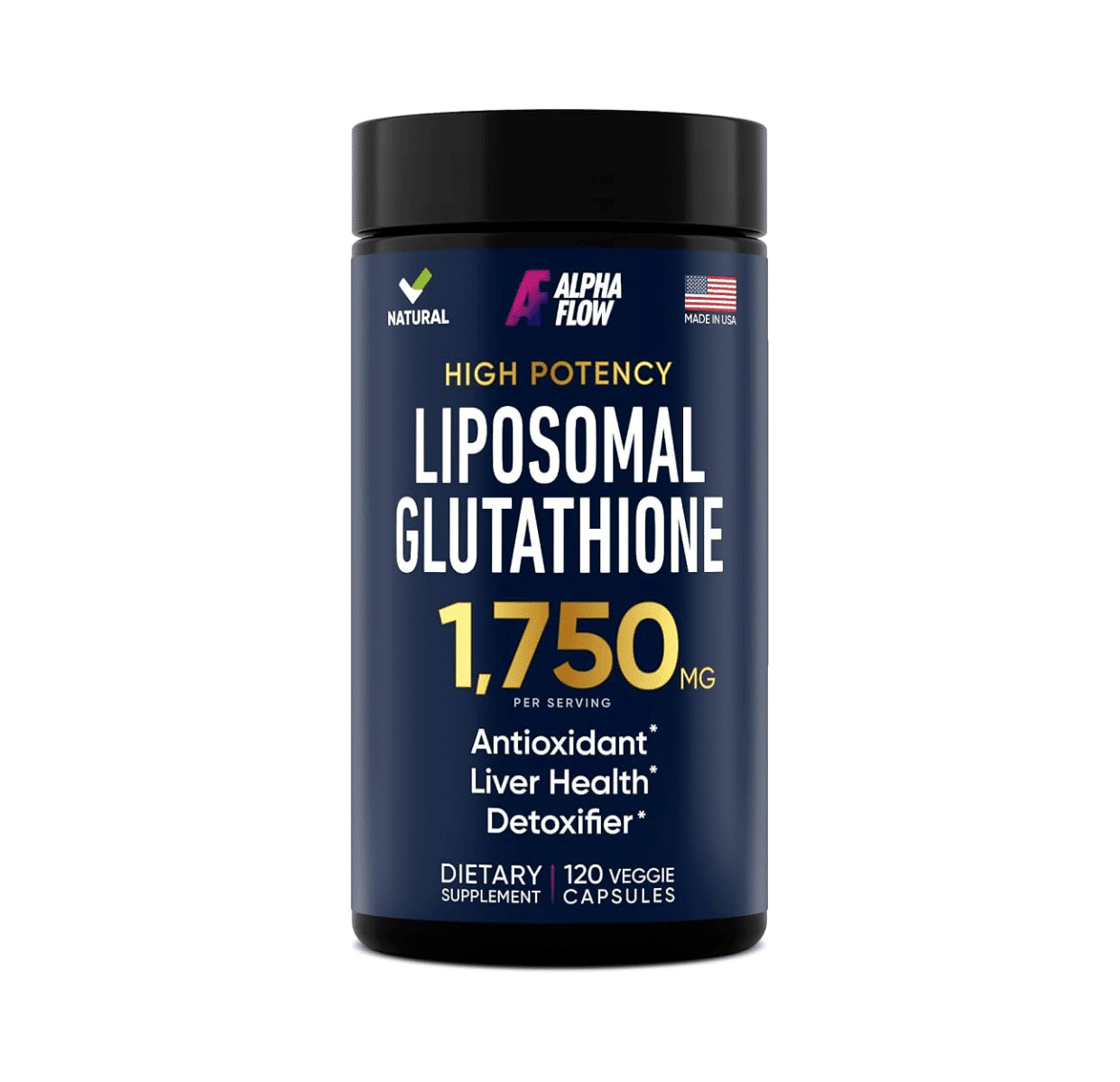 GLUTATION LIPOSOMAL 1750 MG, 120 Capsulas Vegetales