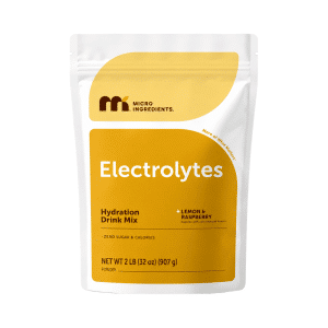 POLVO DE ELECTROLITO, SABOR LIMON Y FRAMBUESA, 2 Libras