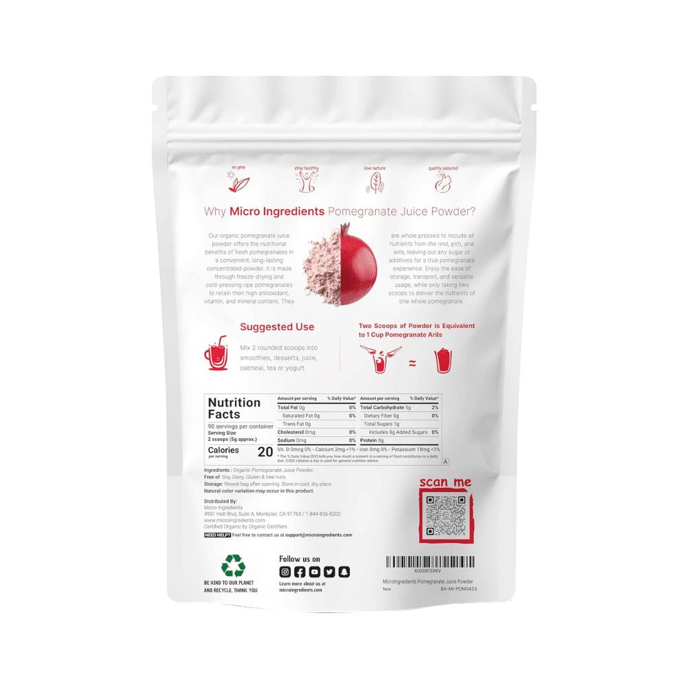 JUGO DE GRANADA ORGÁNICA EN POLVO, 1 Lb - Imagen 4