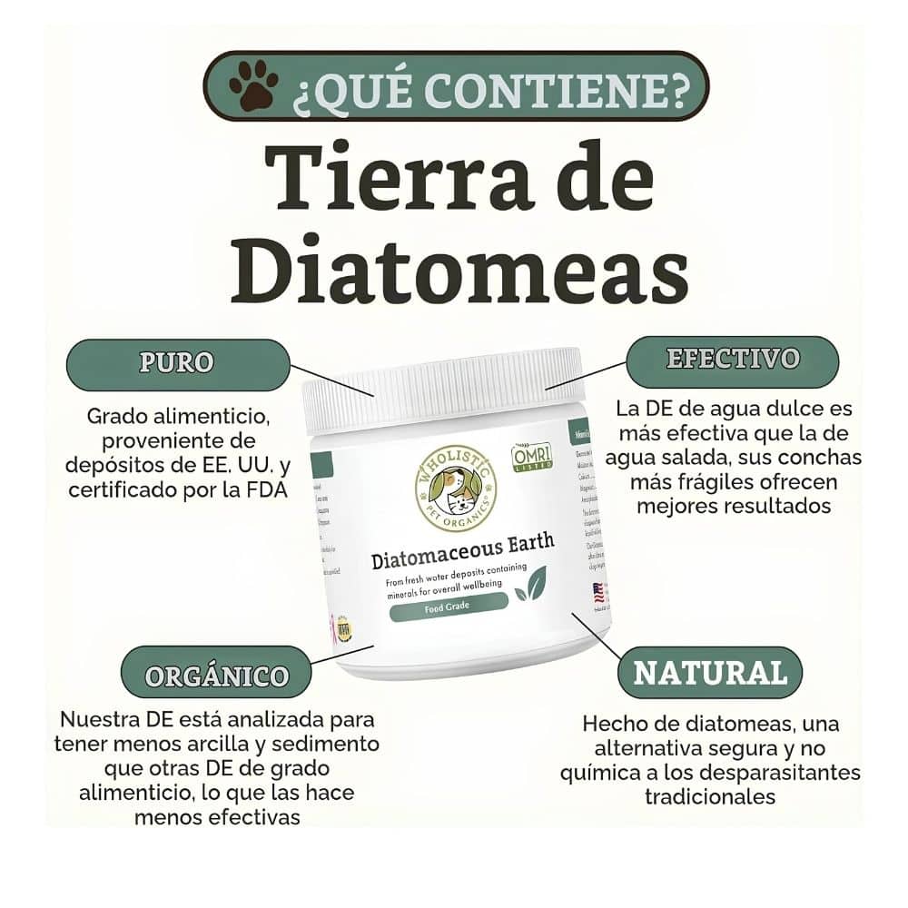 TIERRA DE DIATOMEAS PARA PERROS Y GATOS, 4 Oz - Imagen 3