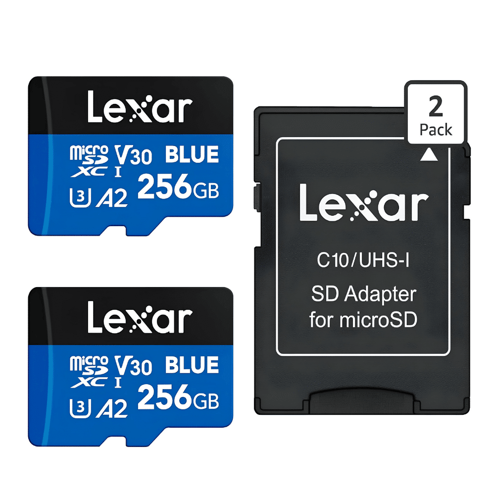 LEXAR MICROSDXC 256 GB AZUL PACK DE 2 CON ADAPTADOR SD - Imagen 2
