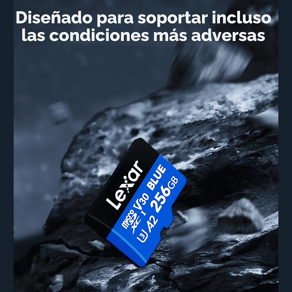 LEXAR MICROSDXC 256 GB AZUL PACK DE 2 CON ADAPTADOR SD - Imagen 3