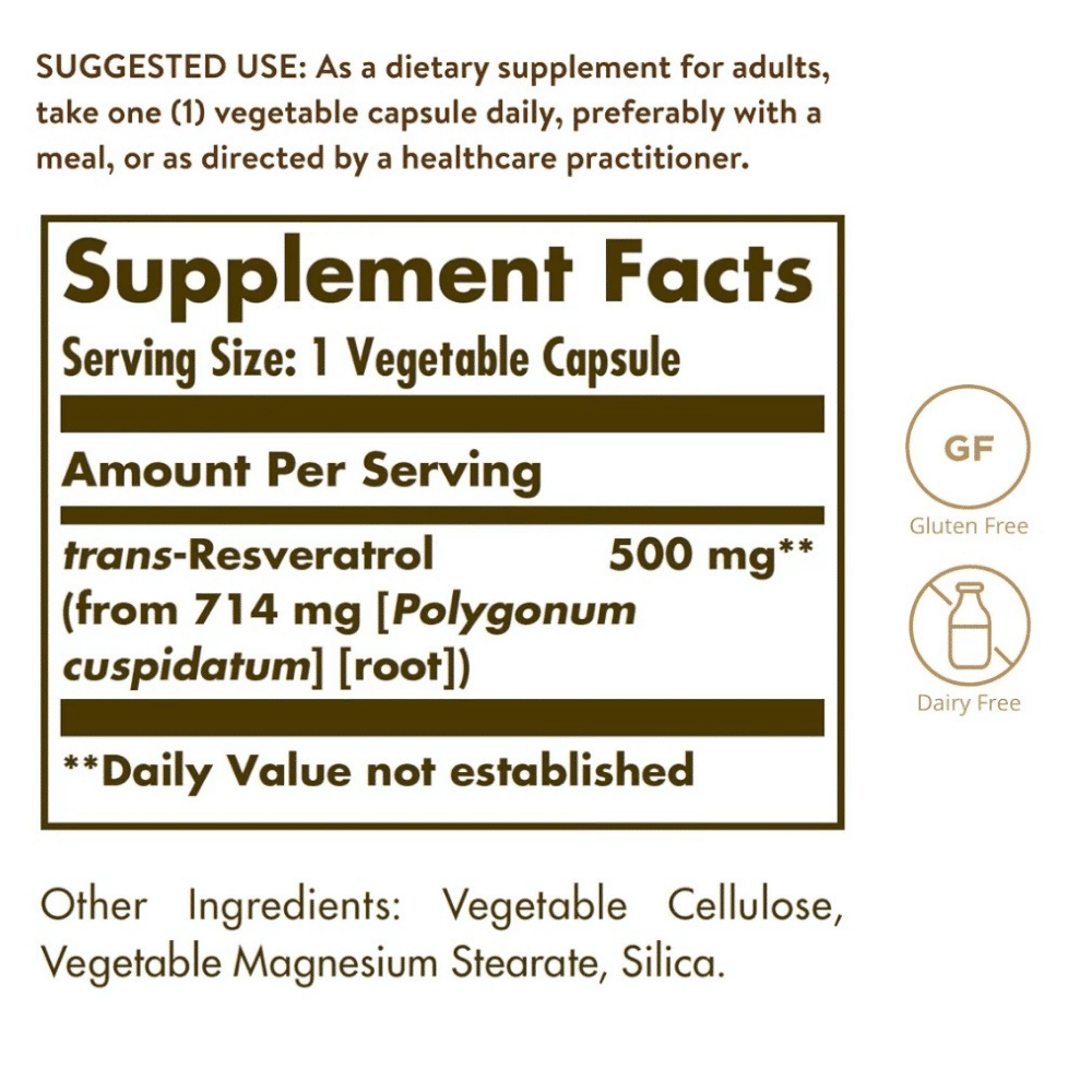 RESVERATROL 500 MG, 30 Capsulas - Imagen 6